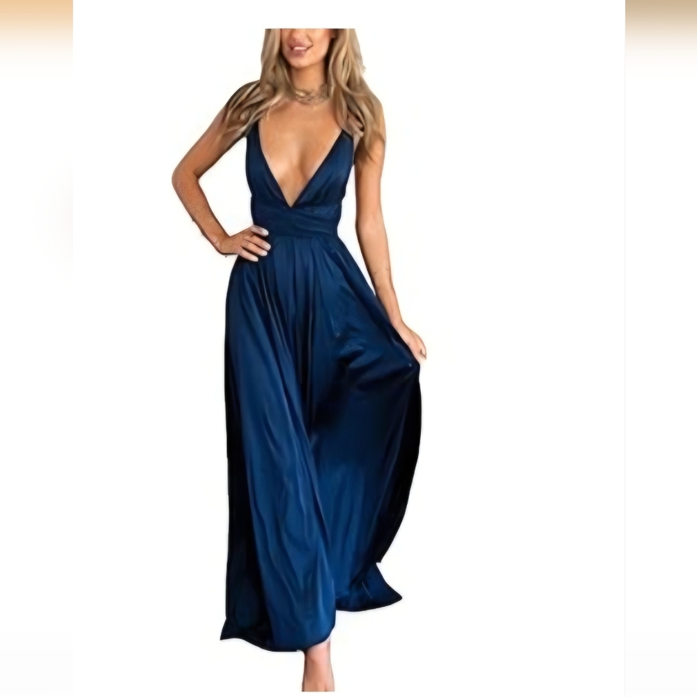 Elegant Navy Blue Dress